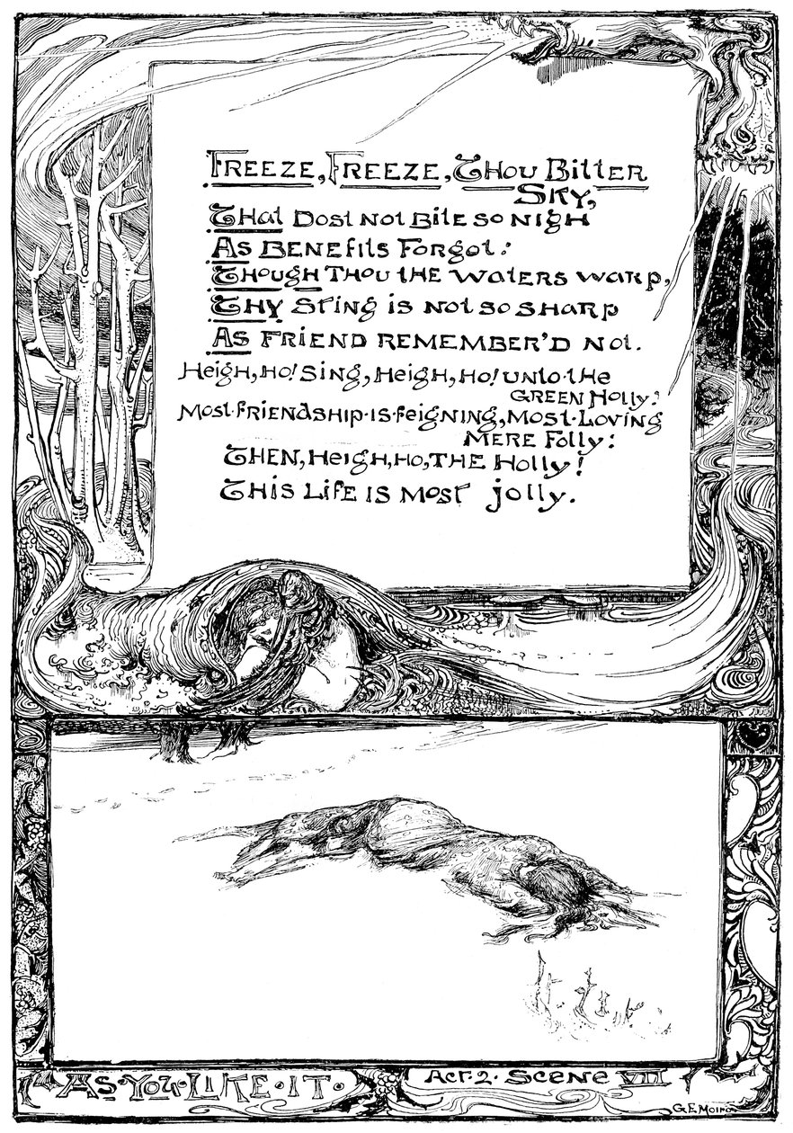 Zmraz, mrzni, ty hořké nebe, 1895 od Unbekannt