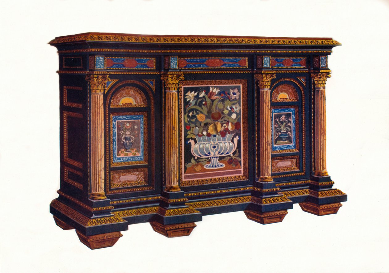 Francouzský kabinet architektonického designu, c1792, 1905 od Unbekannt