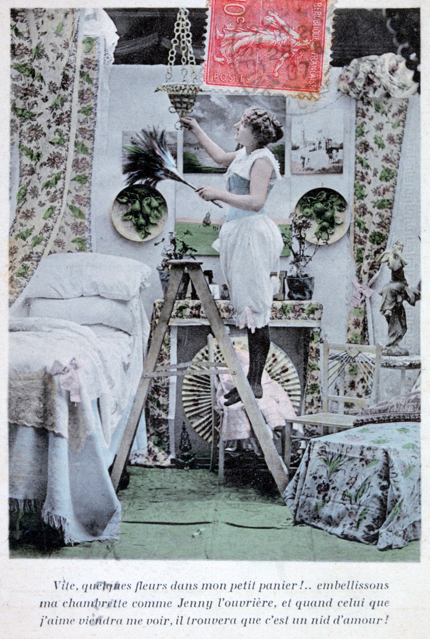 Francouzská pohlednice, c1900 od Unbekannt