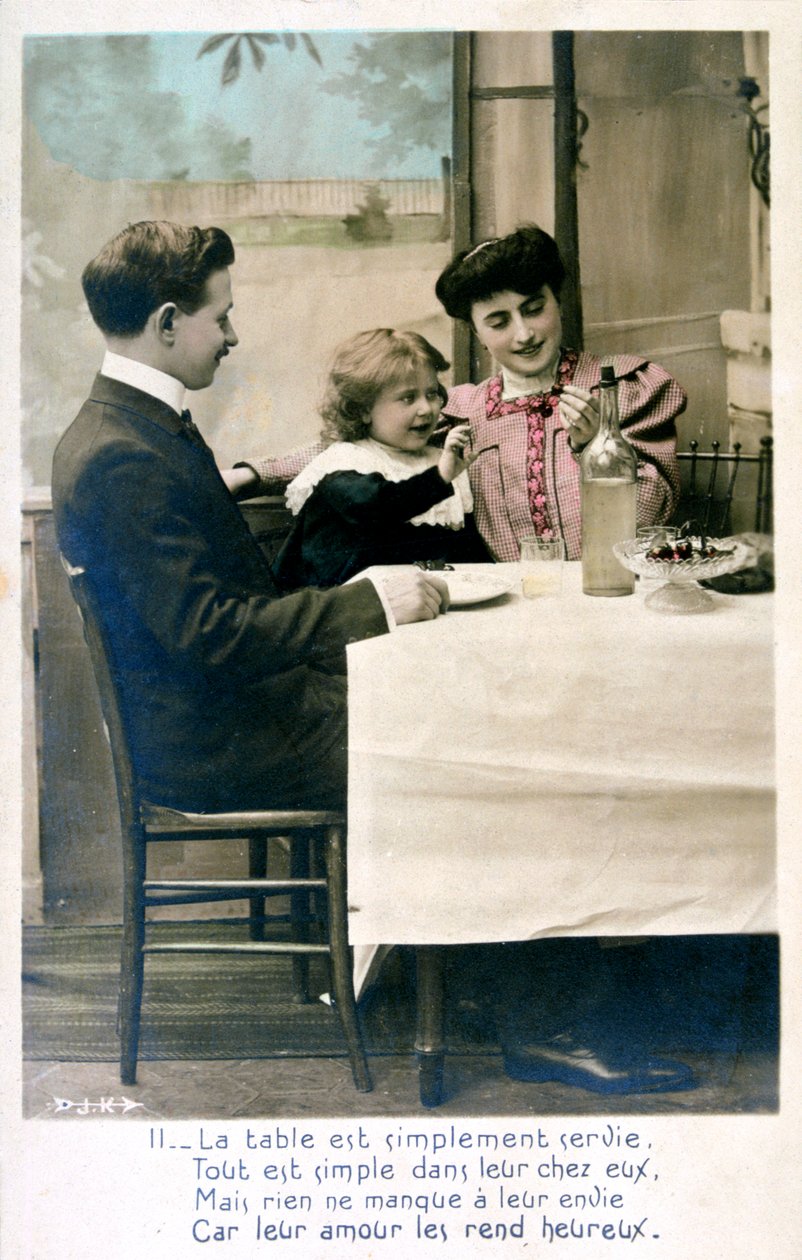 Francouzská pohlednice, c1900 od Unbekannt