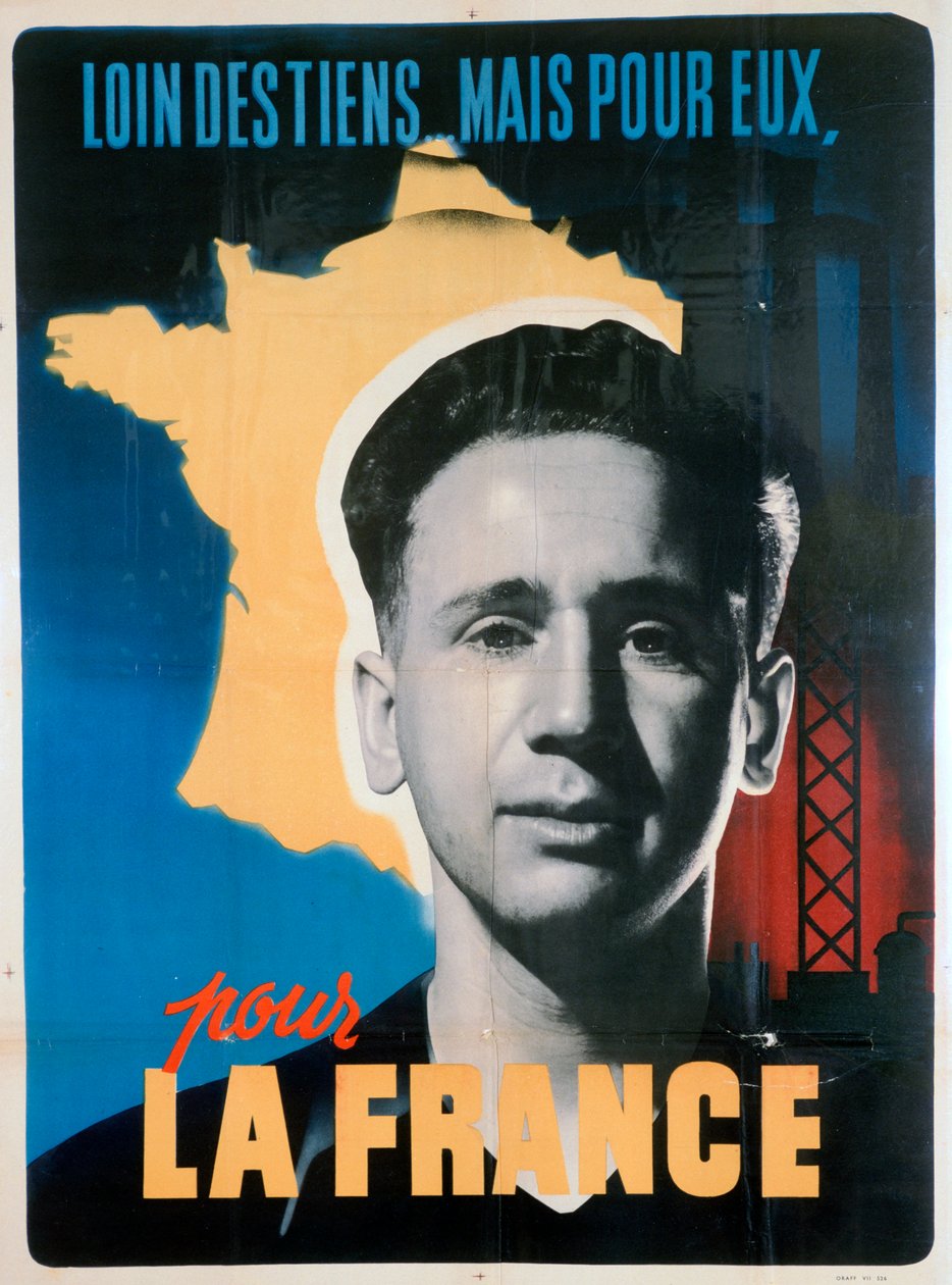 Francouzský dobrovolný pracovní plakát, c1942-1944 od Unbekannt