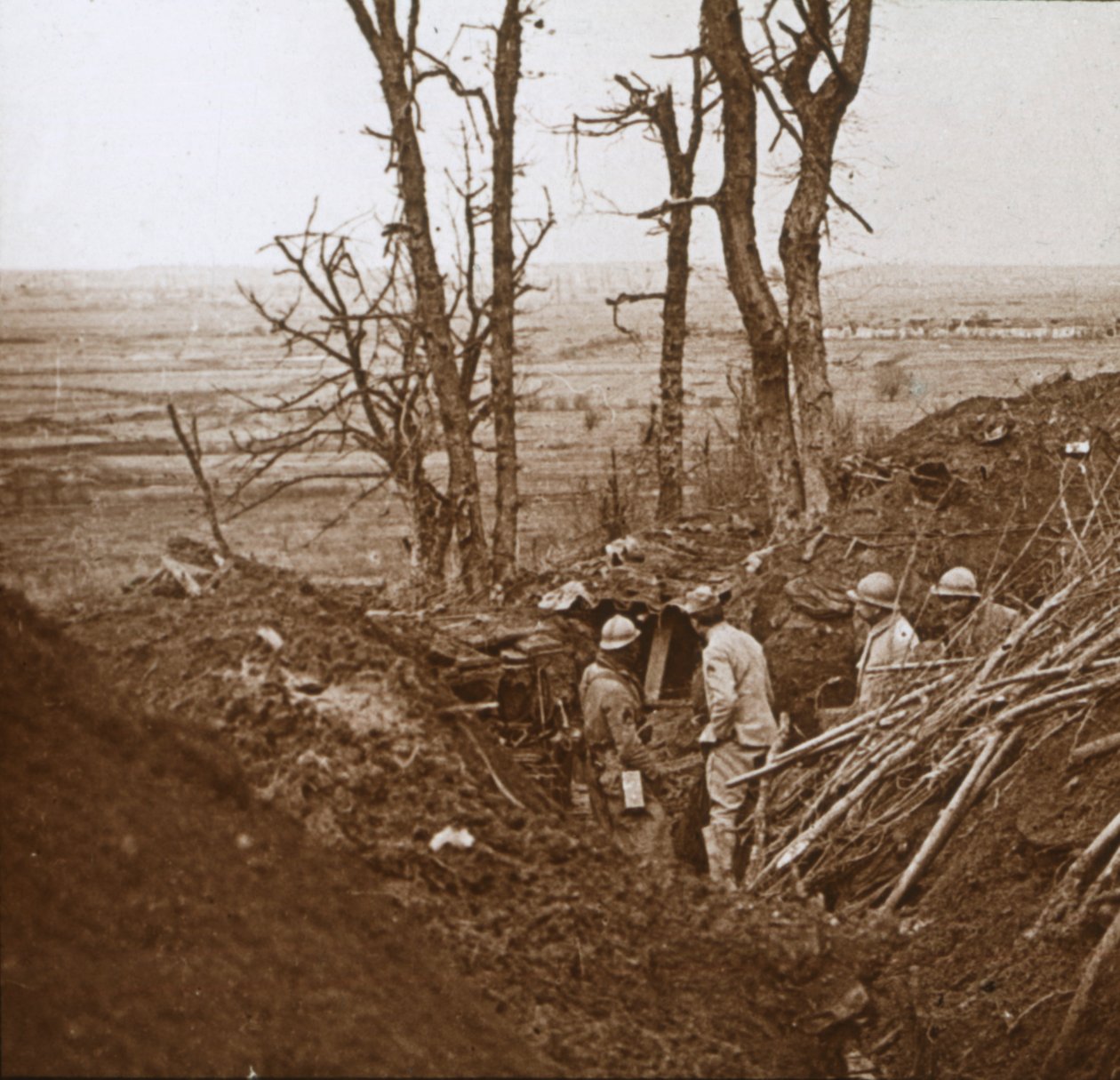 Frontová linie, Les Éparges, severní Francie, c1914-c1918. od Unbekannt