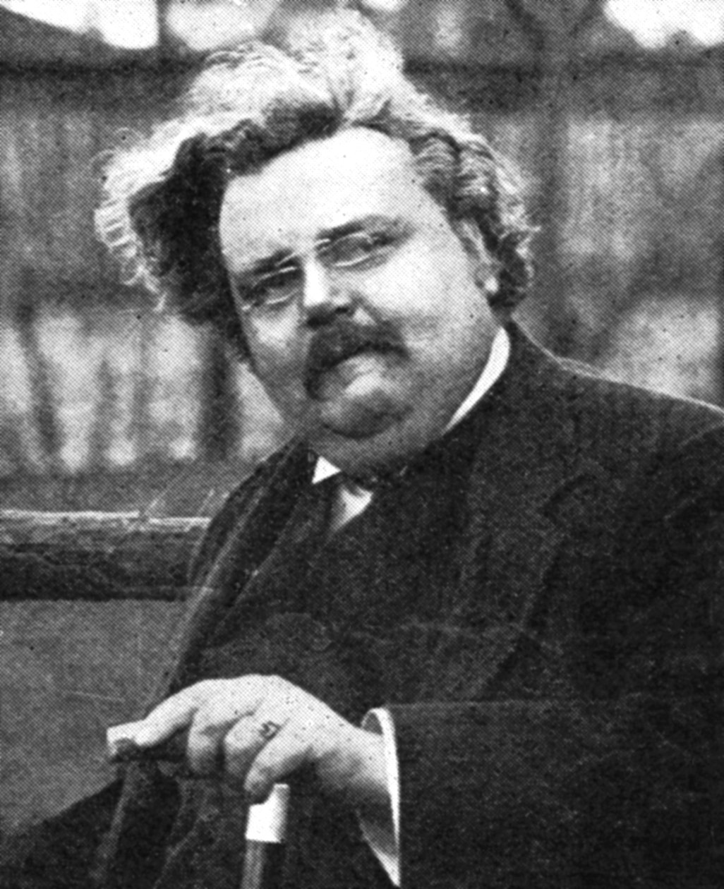 G.K. Chesterton 1874-1936, anglický spisovatel, počátek 20. století od Unbekannt