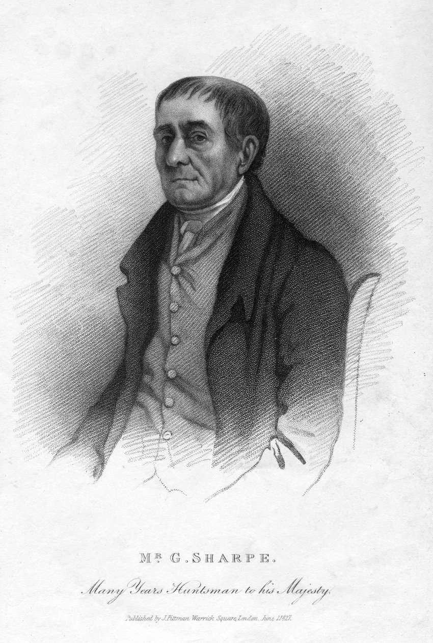 G Sharpe, královský lovec, 1827 od Unbekannt