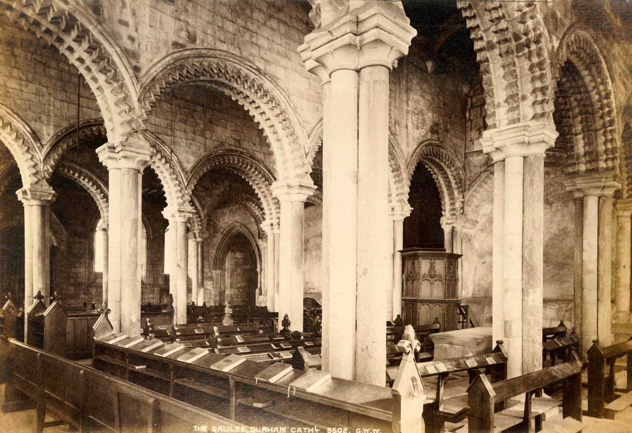 Galilejská kaple, katedrála v Durhamu, 1893. od Unbekannt