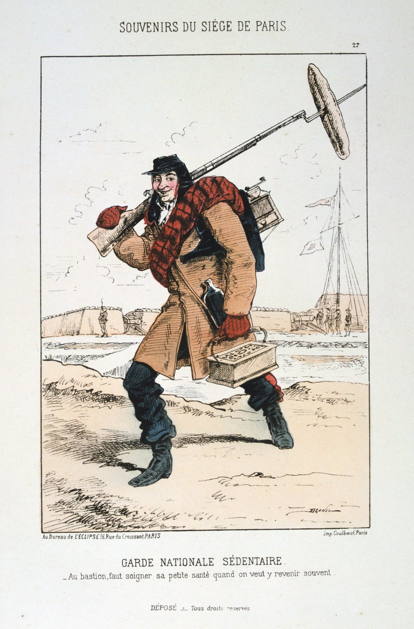 Sedavá národní garda, obléhání Paříže, 1870-1871. od Unbekannt