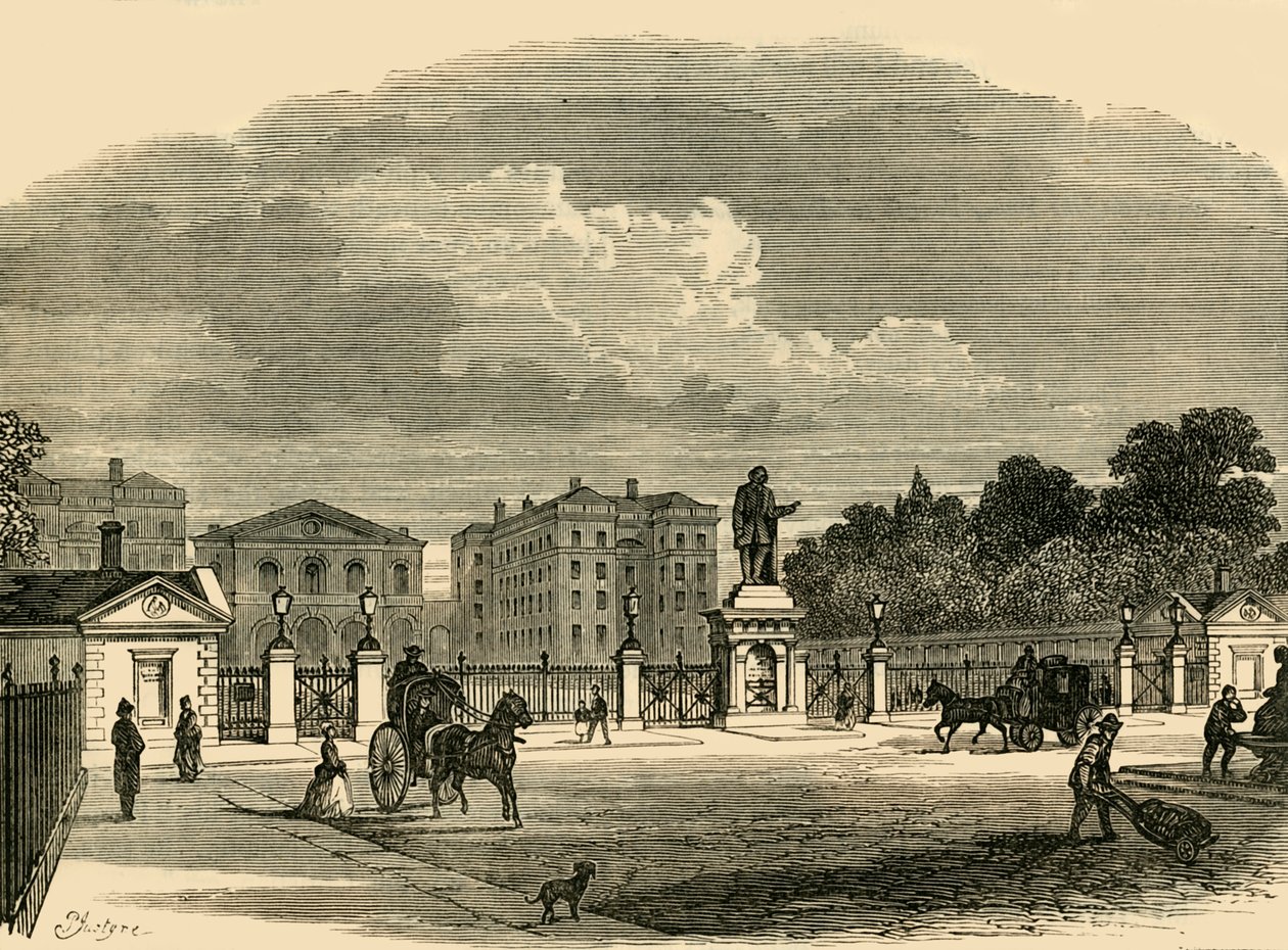 Brána Foundling Hospital, c1876. od Unbekannt