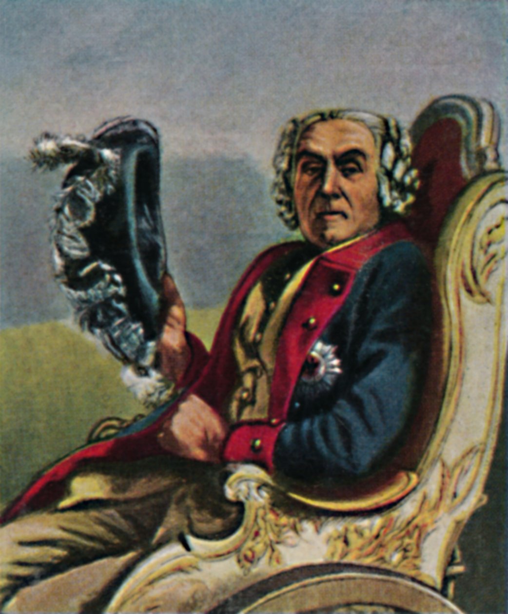 Generál Fouqué 1698-1774. - Gemälde von Menzel, 1934. od Unbekannt