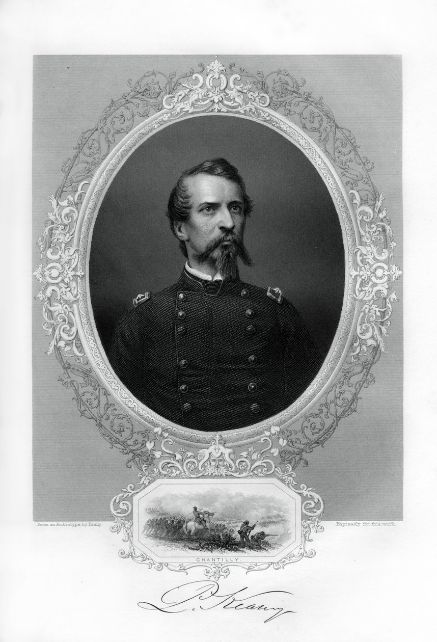 Generál Philip Kearny, důstojník americké armády, 1862-1867 od Unbekannt