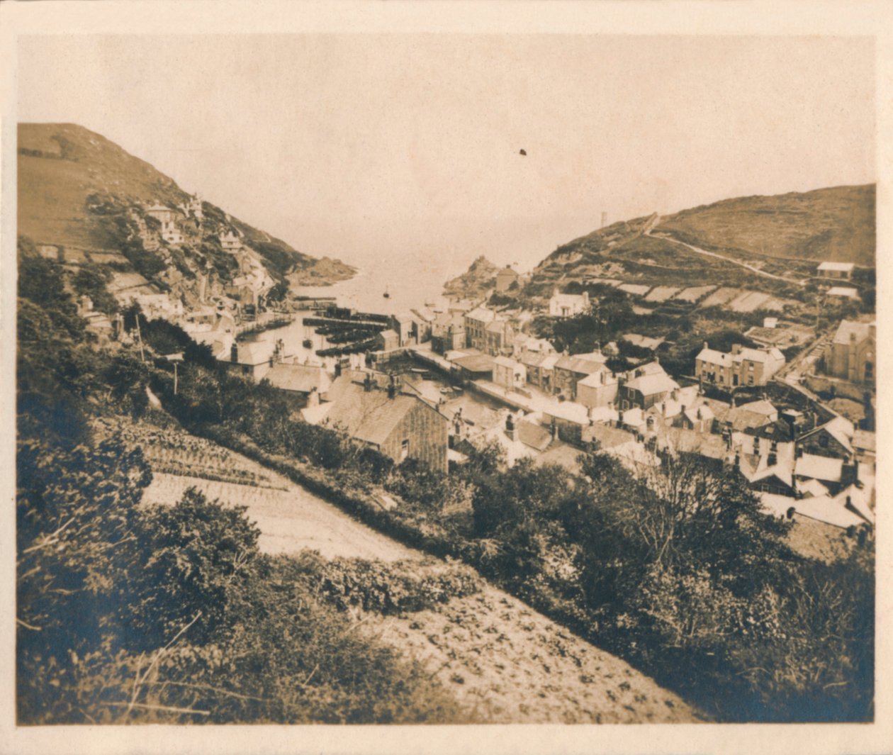 Celkový pohled na Polperro, 1927 od Unbekannt