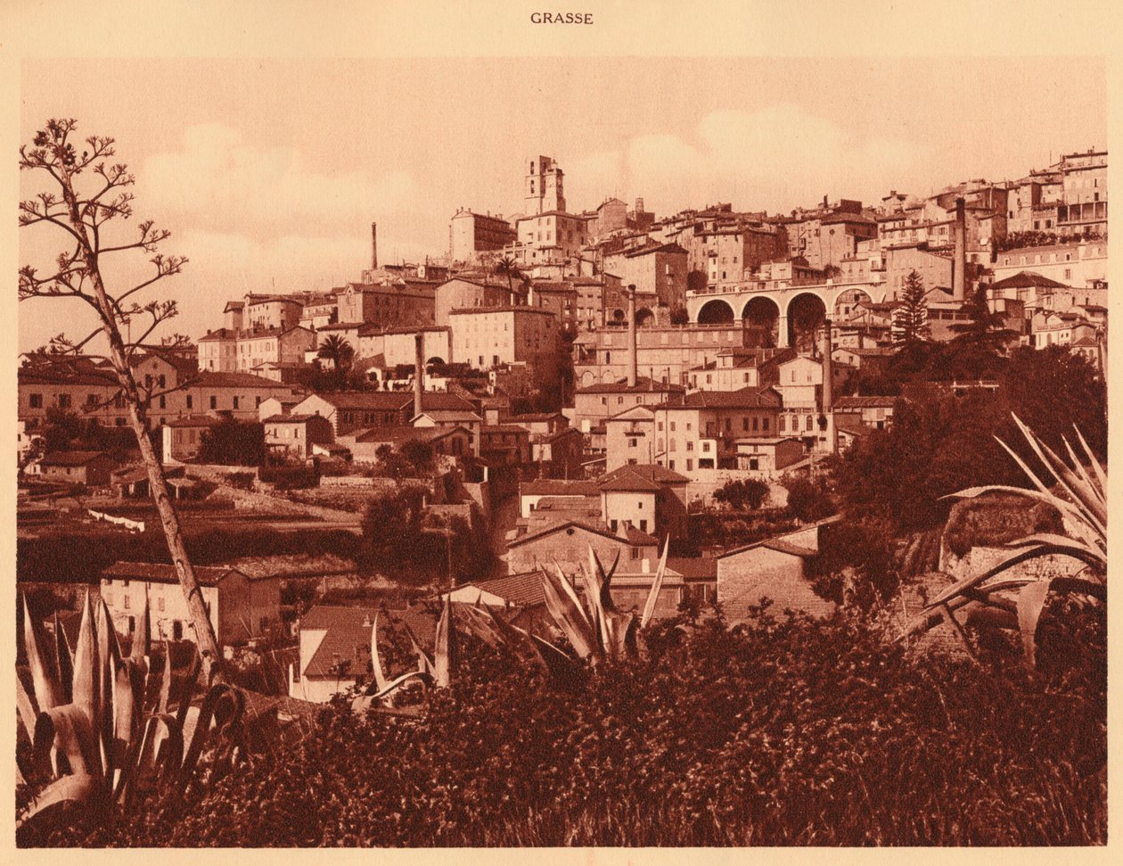 Celkový pohled na Grasse, 1930. od Unbekannt