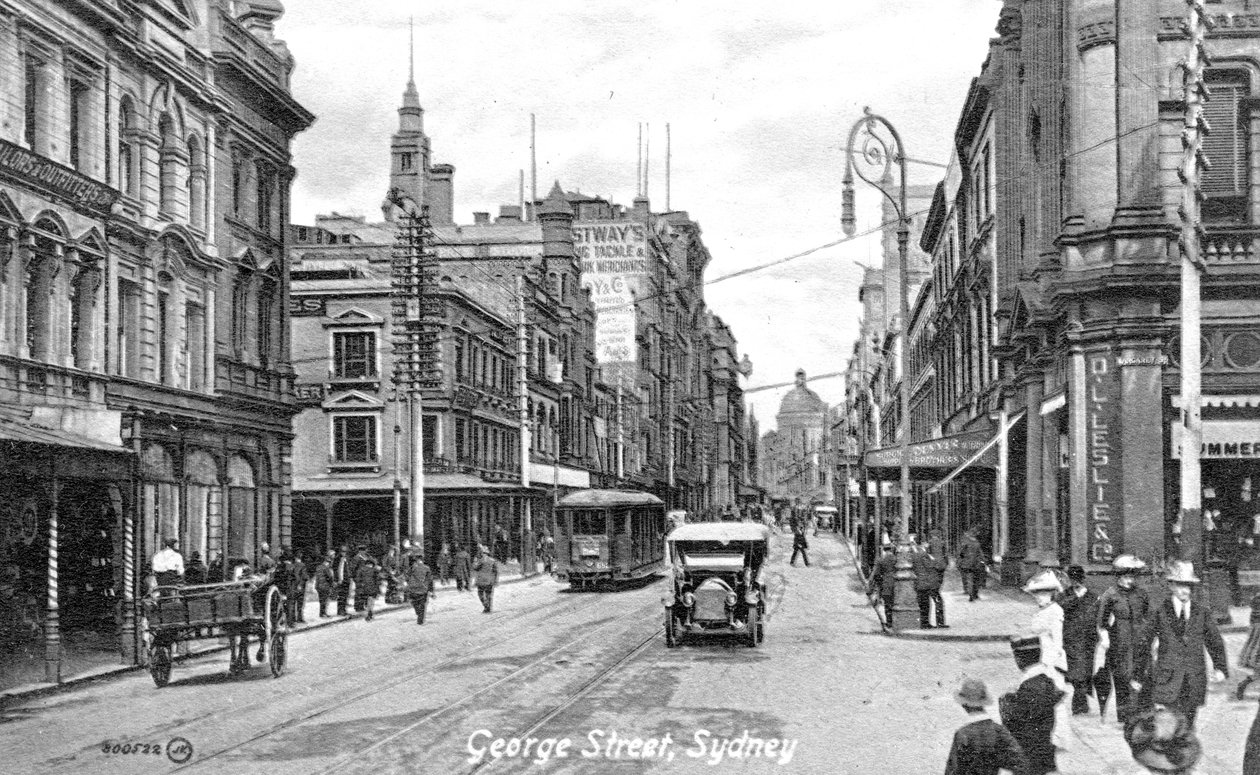 George Street, Sydney, Austrálie, 1900 od Unbekannt