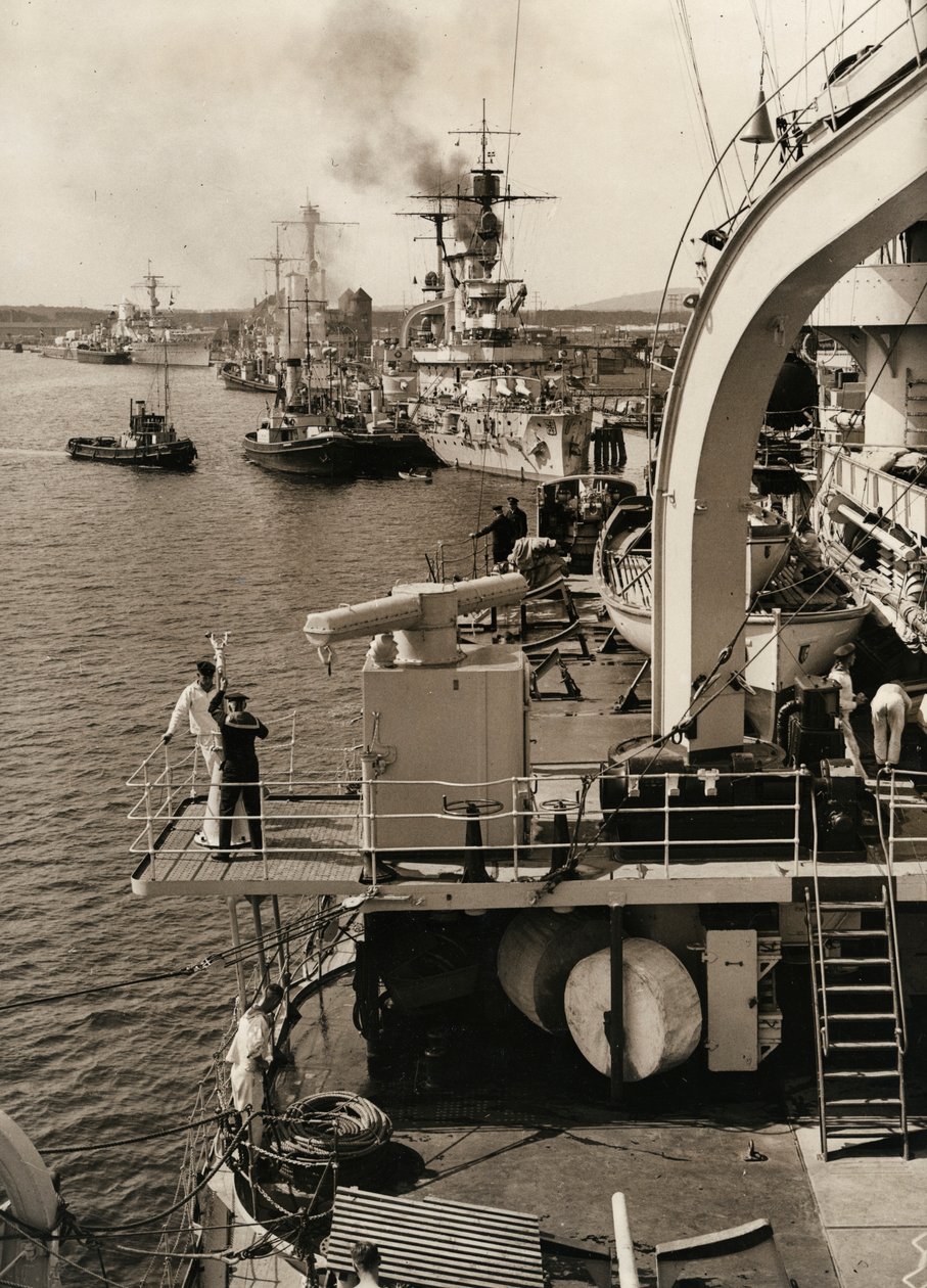 Návštěva německé flotily ve Swinoujscie, 1933. od Unbekannt