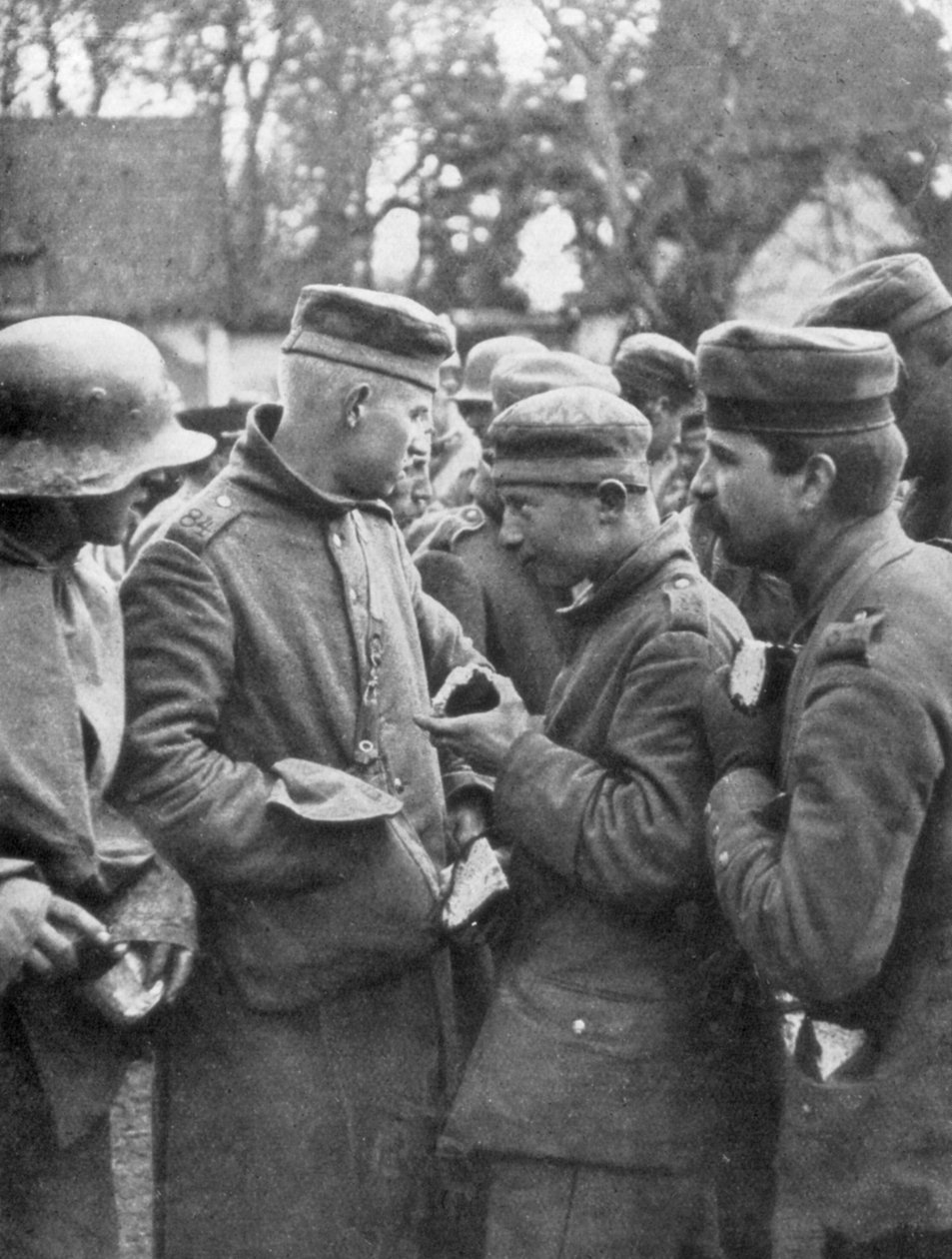 Němečtí zajatci zajati 18. dubna 1918 ve Francii od Unbekannt