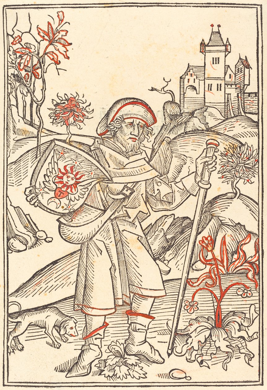 Gerson jako poutník, 1489. od Unbekannt