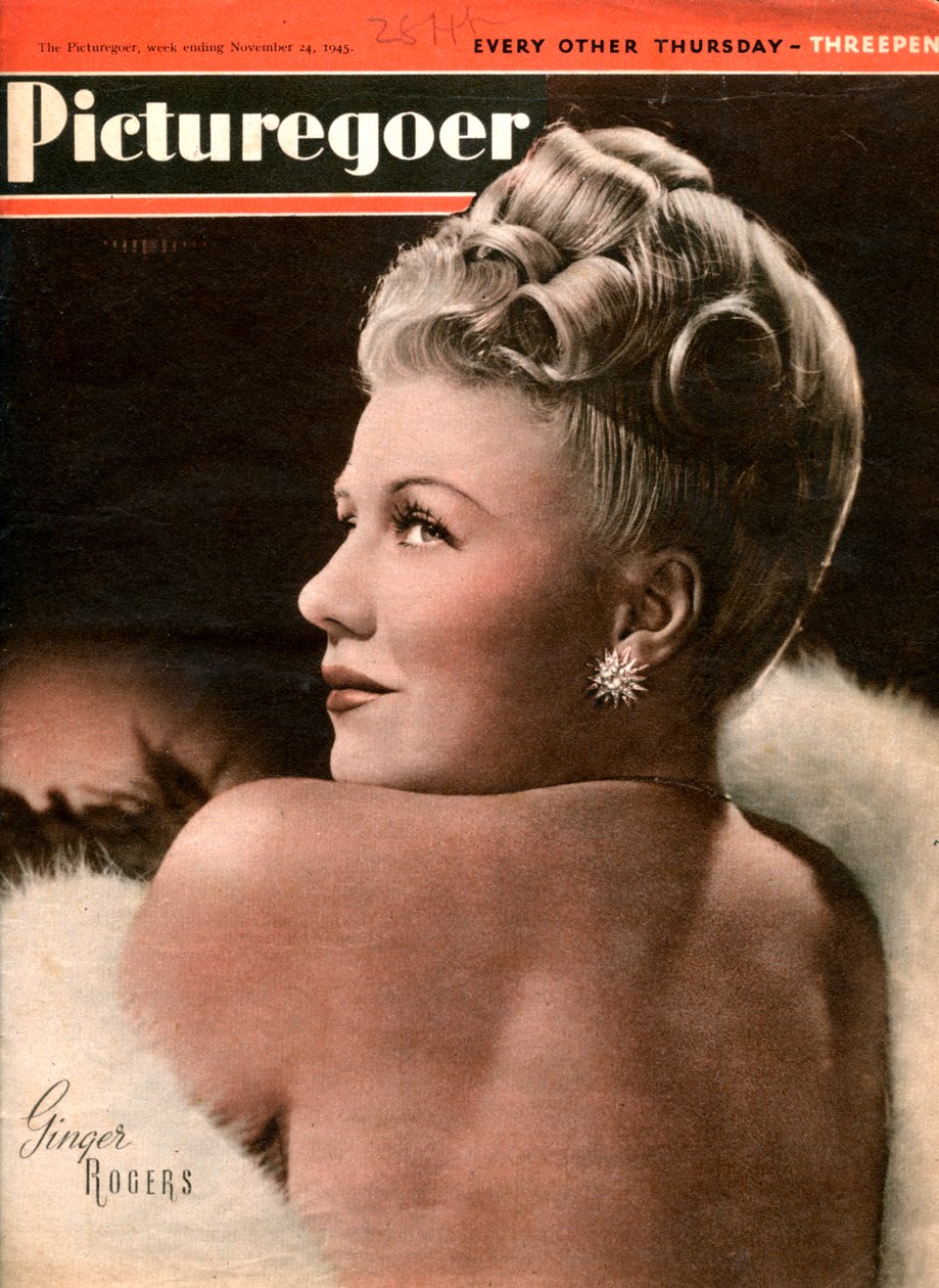 Ginger Rogers 1911-1995, americká herečka, 1945 od Unbekannt