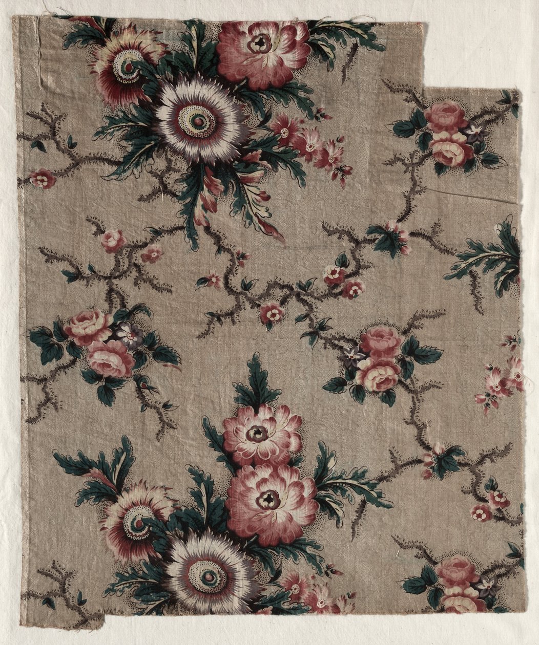 Glazovaný fragment Chintz, c. 1840. od Unbekannt