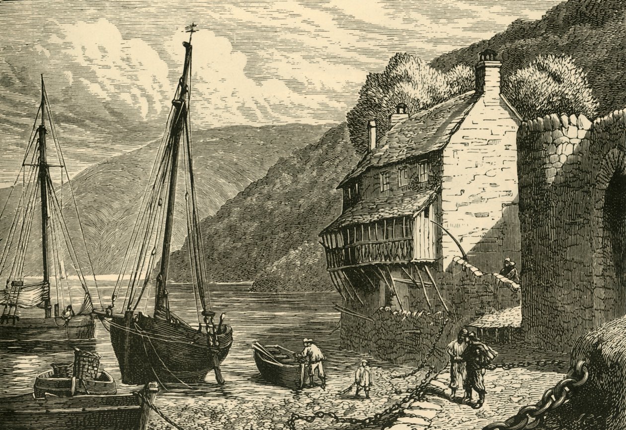 Glovelly Harbour, 1898. od Unbekannt
