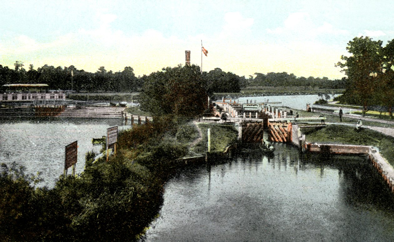 Goring Lock, Oxfordshire, 20. století od Unbekannt
