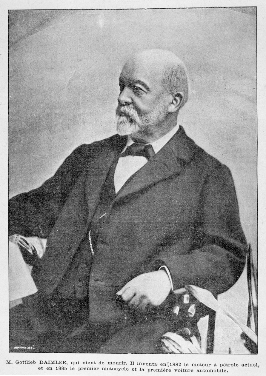 Gottlieb Daimler, německý průmyslový průkopník, 1900 od Unbekannt