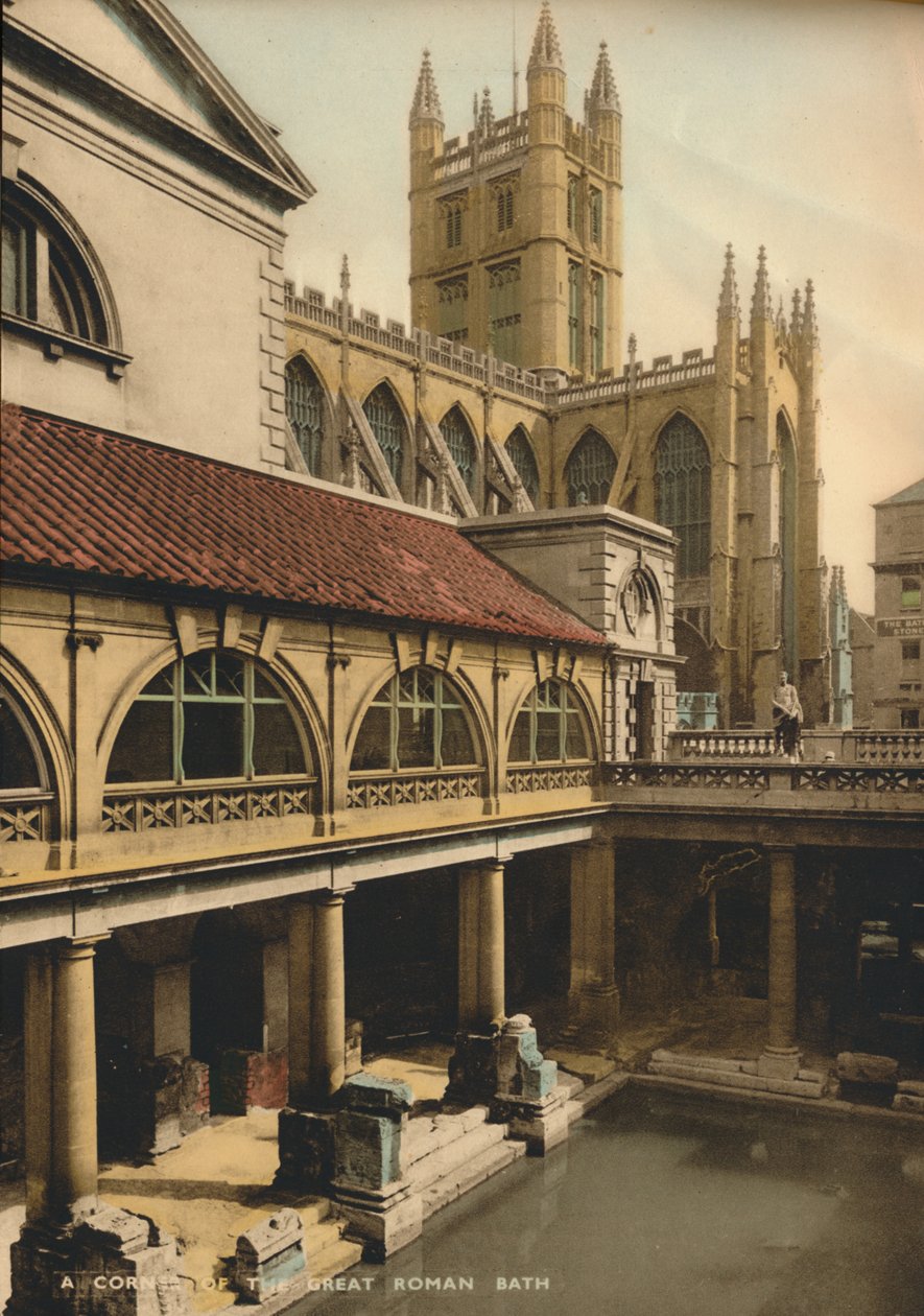 Great Bath, Římské lázně, Bath, Somerset, c1925 od Unbekannt