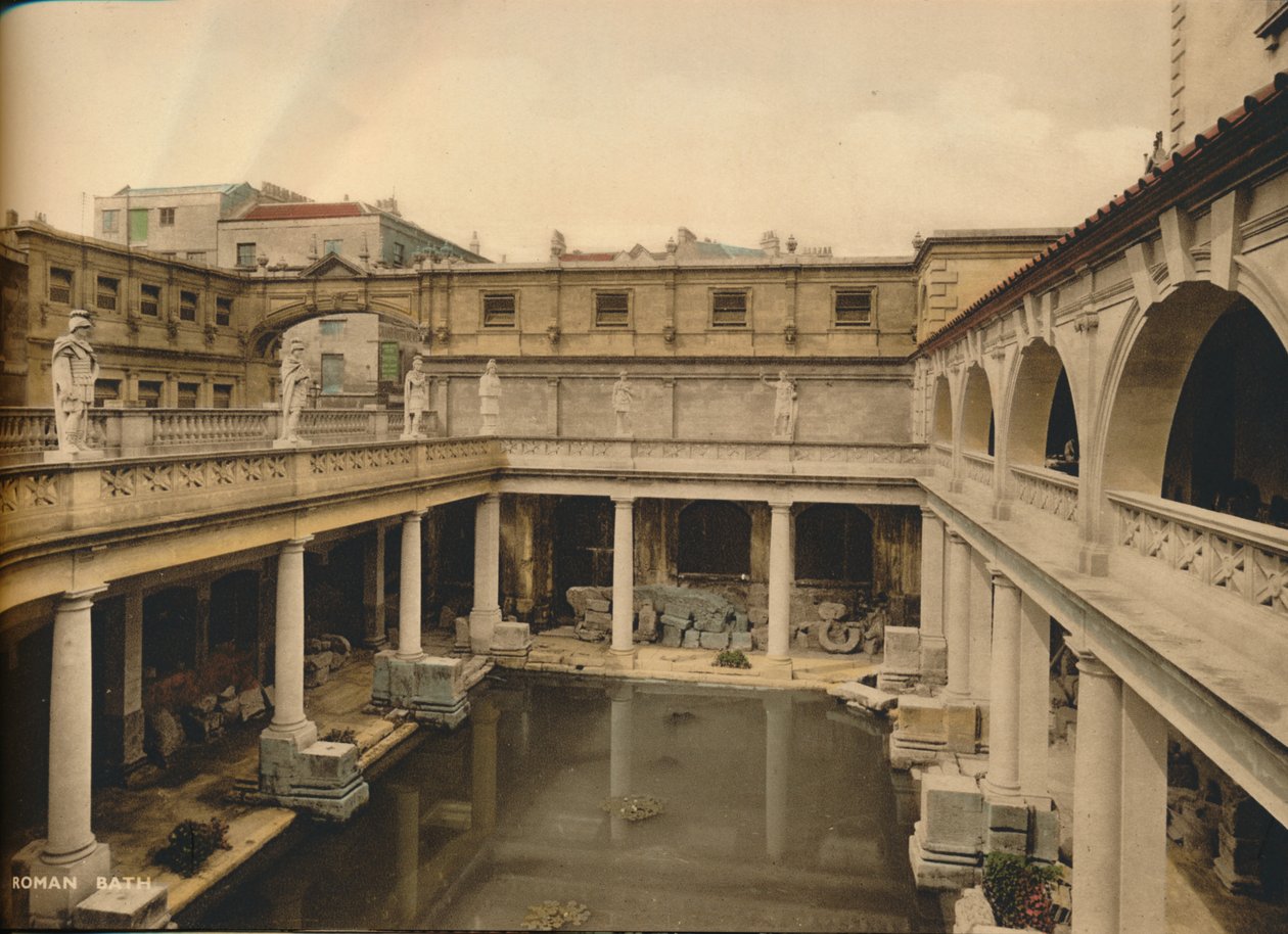 Great Bath, Římské lázně, Bath, Somerset, c1925 od Unbekannt