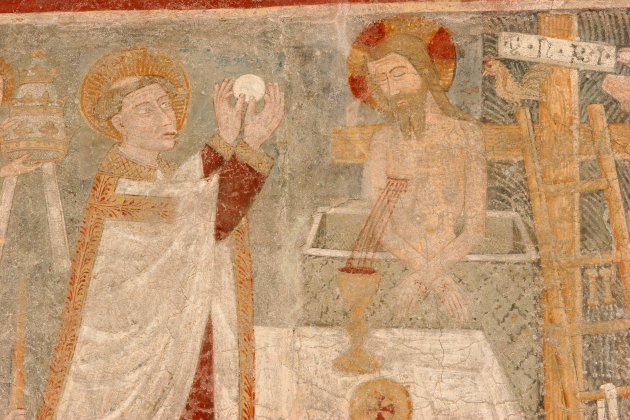 Gressan Magdalena freska románského kostela, Gressan, Itálie od Unbekannt