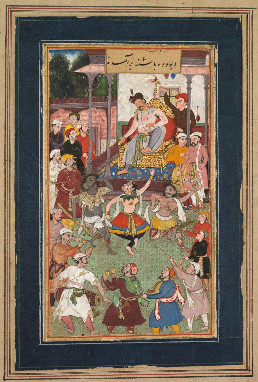 Grotesque Dancers Performing, cca 1600. od Unbekannt