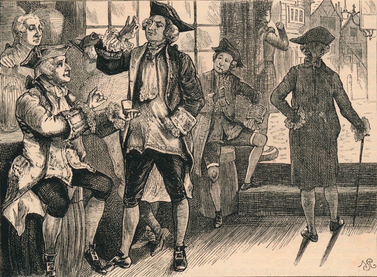 Skupina v Hardhams Tobacco Shop, c1880. od Unbekannt