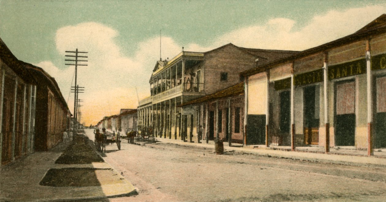 Guantánamo - ulice Calixto Garcia, 1907. od Unbekannt