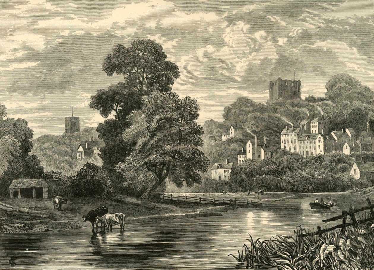 Guildford. Od řeky, 1898. od Unbekannt