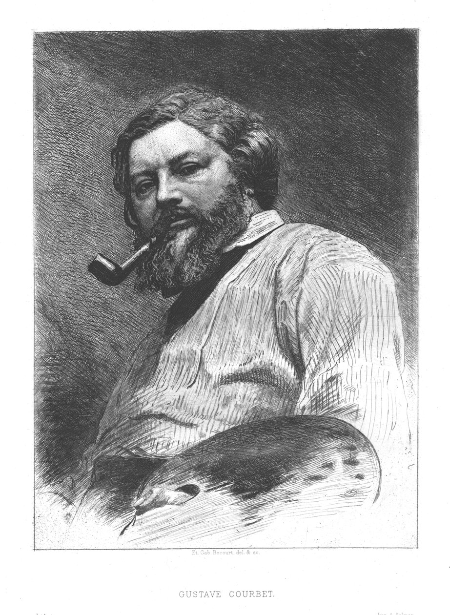 Gustave Courbet, c1860. od Unbekannt