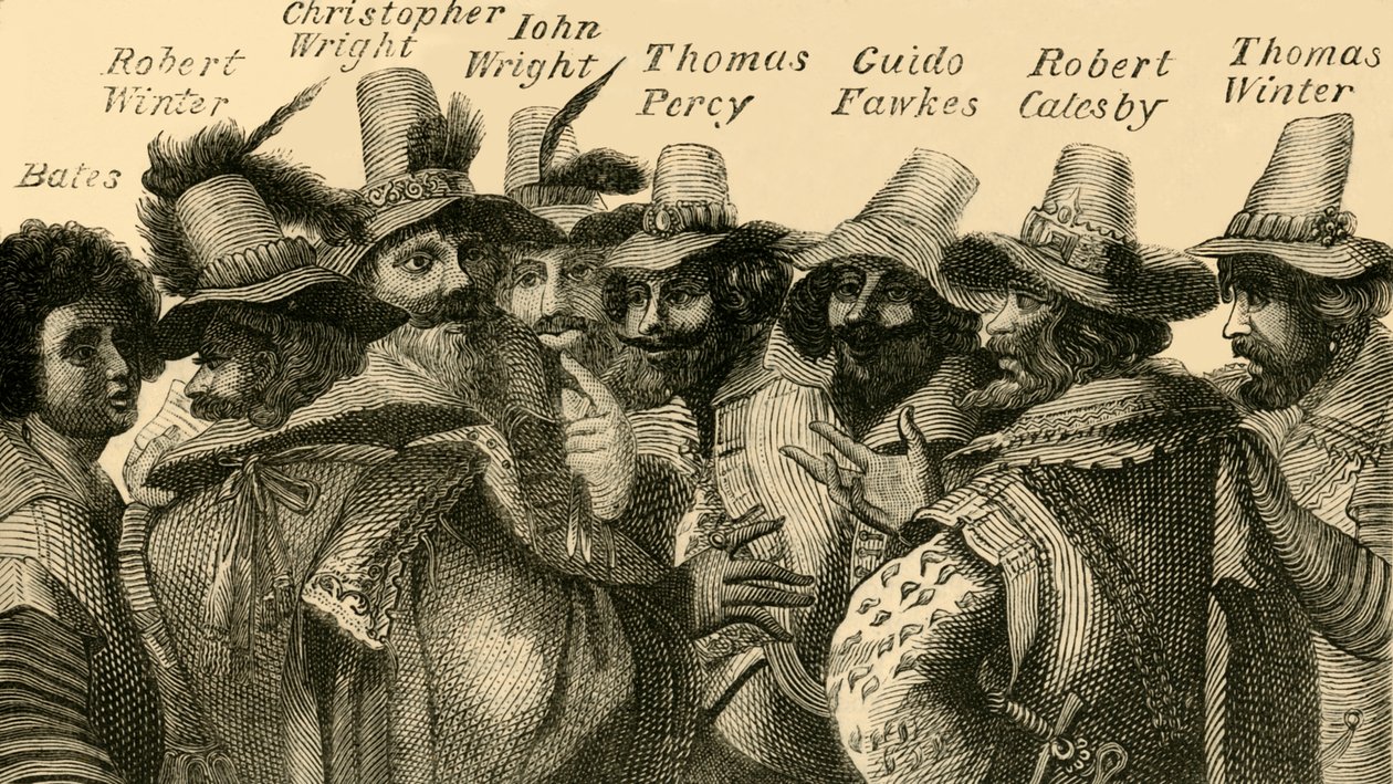 Guy Fawkes a spiklenci, c1872. od Unbekannt