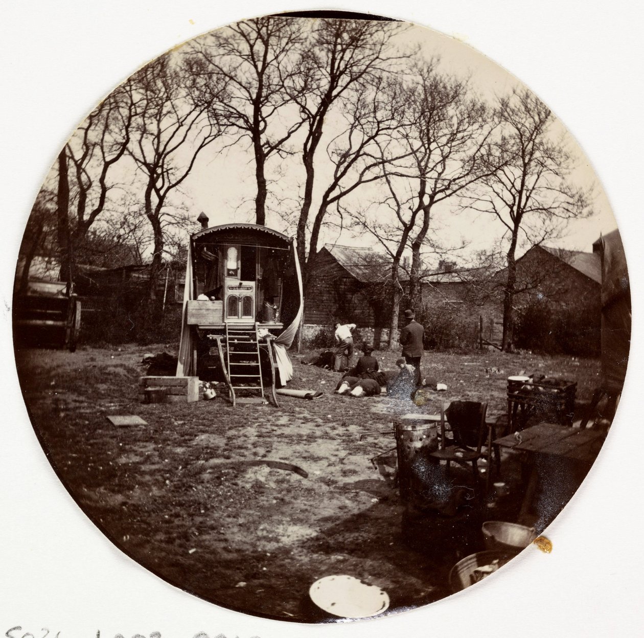 "Cikánský tábor", c 1890 od Unbekannt