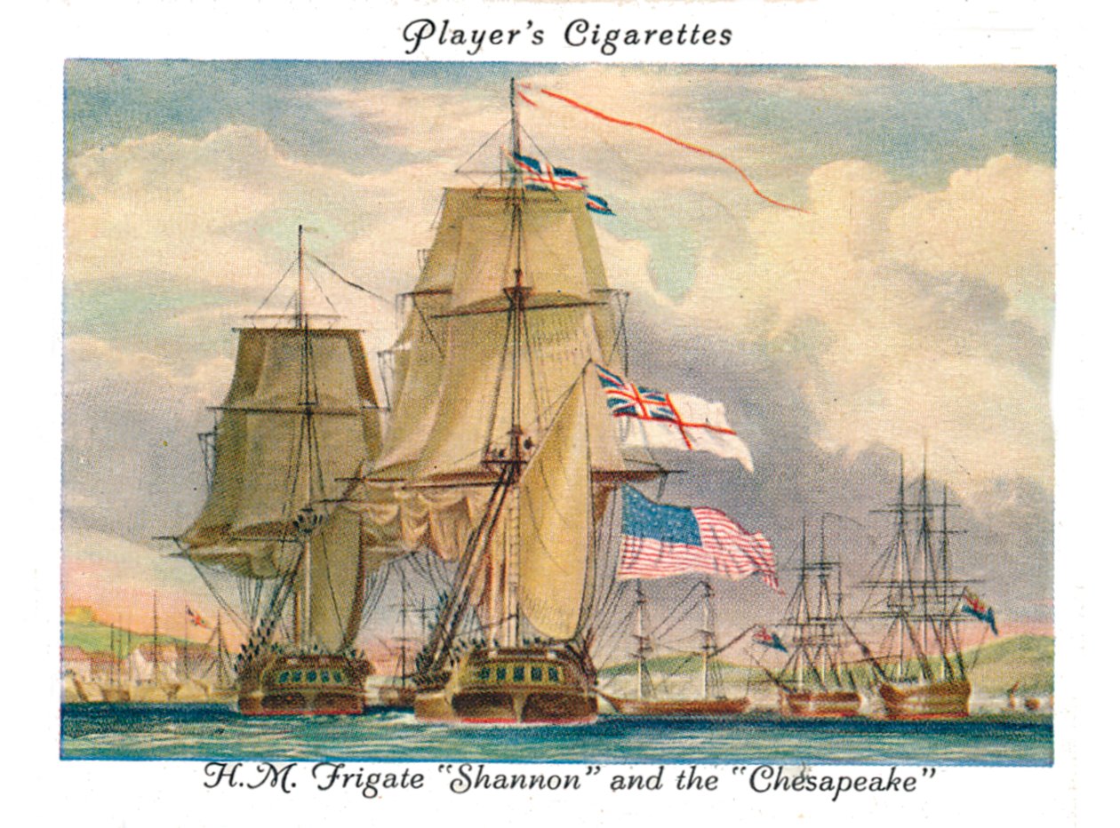H.M.Frigate Shannon a Chesapeake, 1936. od Unbekannt