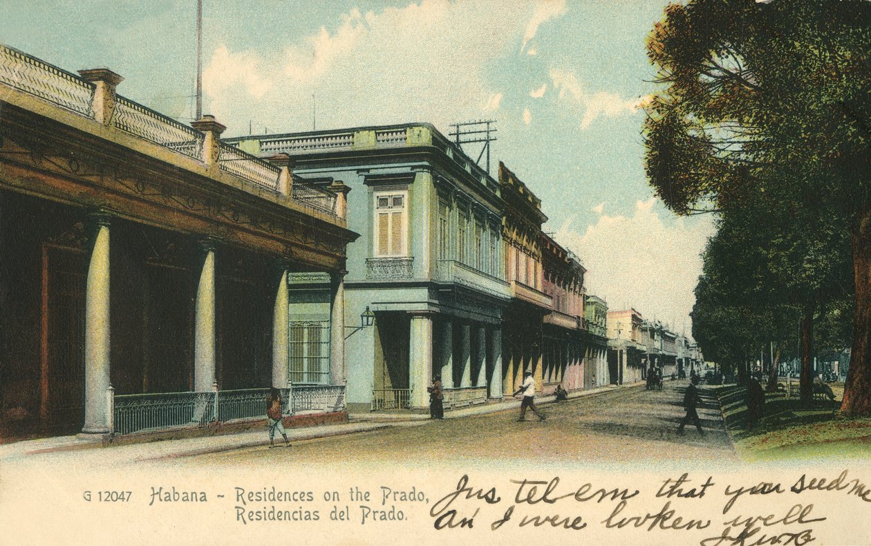 Havana - rezidence na Prado, 1907. od Unbekannt