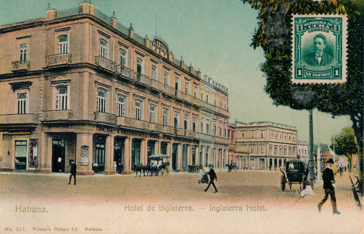 Havana. Hotel Anglie. - Hotel Anglie, Kuba, 1910 od Unbekannt