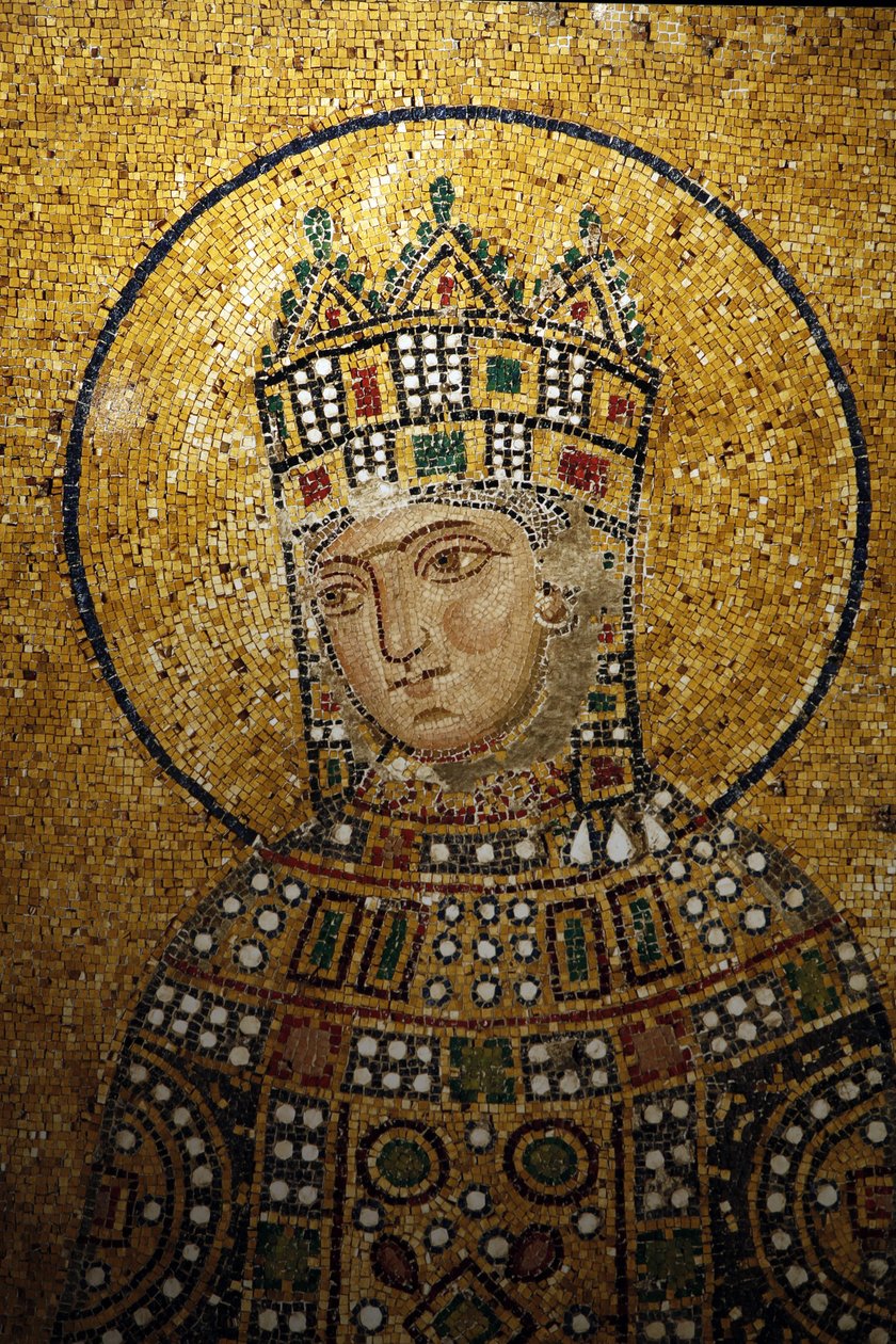 Detail mozaiky Hagia Sophia: Empress Zoe Istanbul Turquie od Unbekannt
