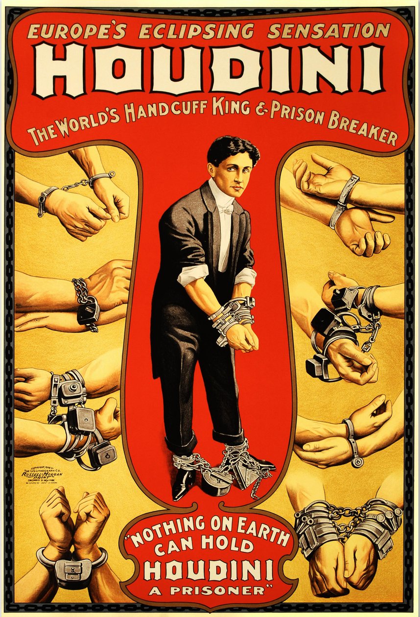 Harry Houdini, c. 1906. od Unbekannt
