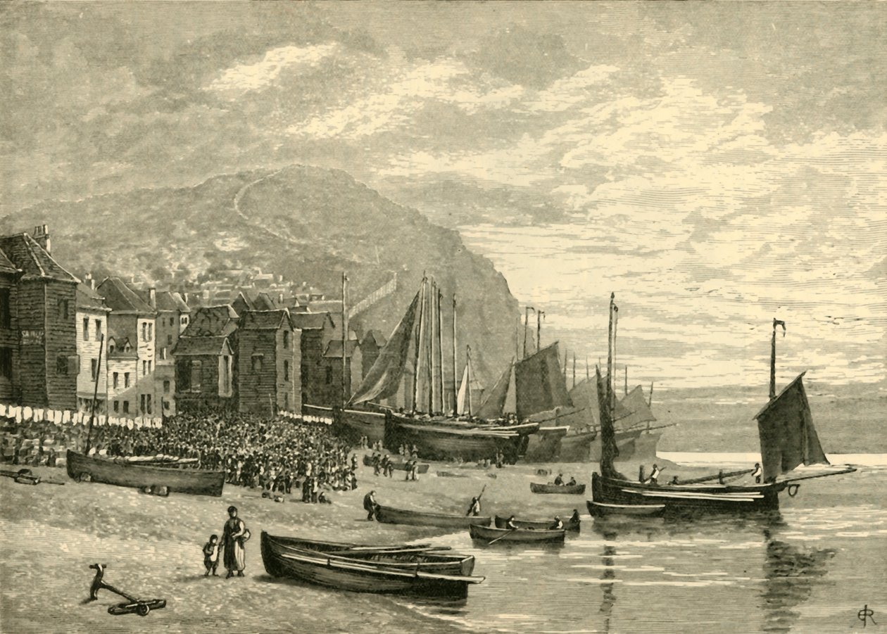 Hastings: The Fishermens Quarter, 1898. od Unbekannt