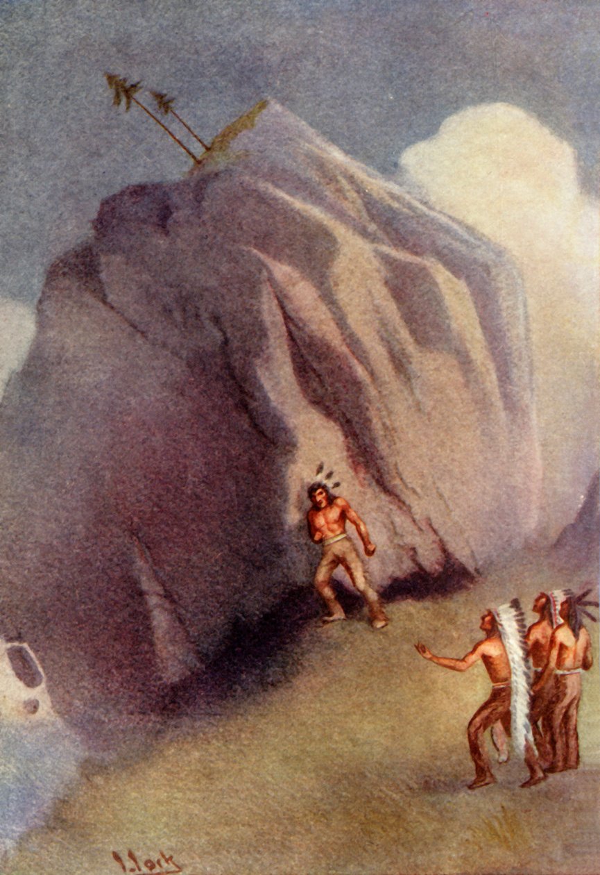 „Opřel se ramenem o skálu“, 1914. od Unbekannt