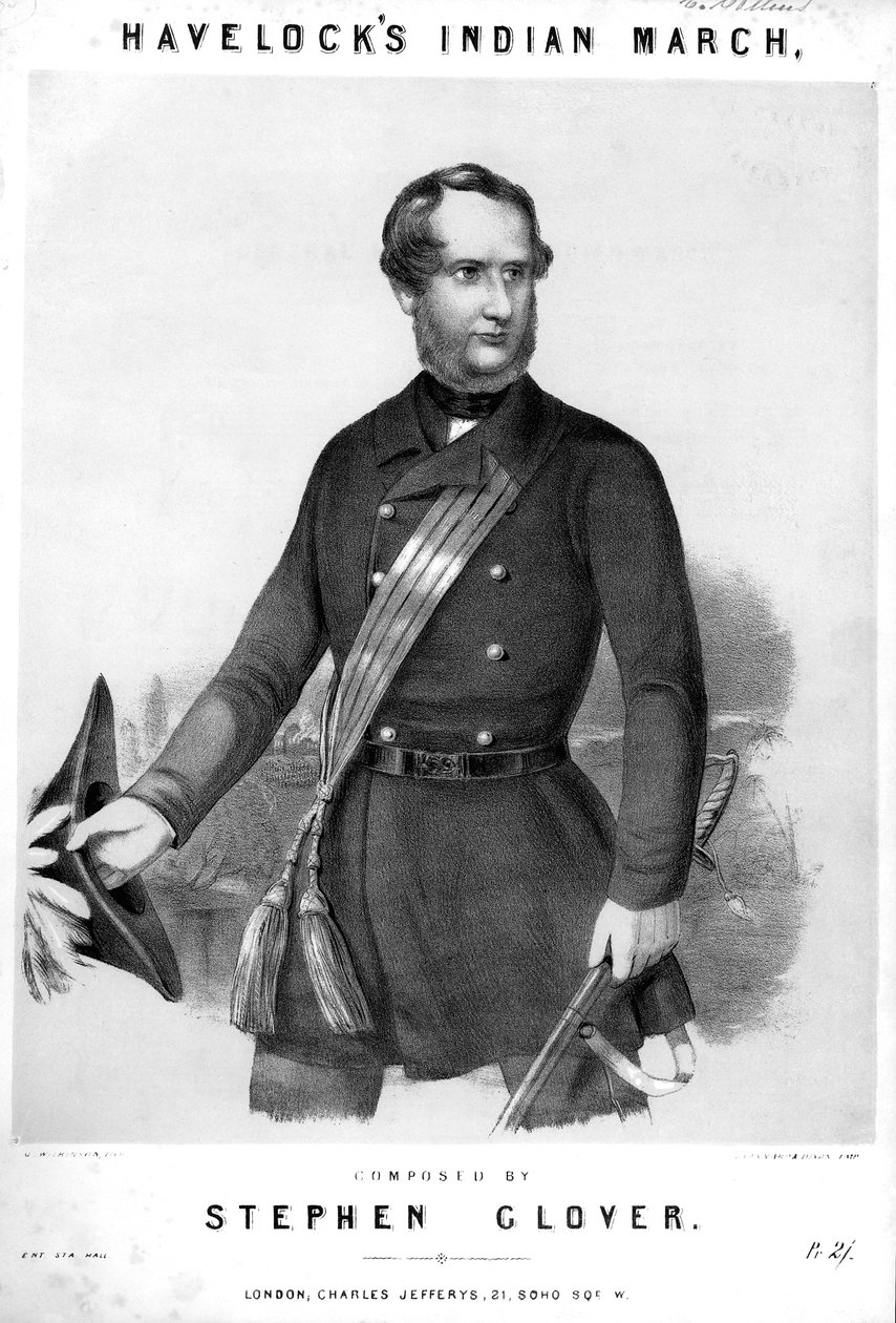 Henry Havelock, britský voják, c1857 od Unbekannt