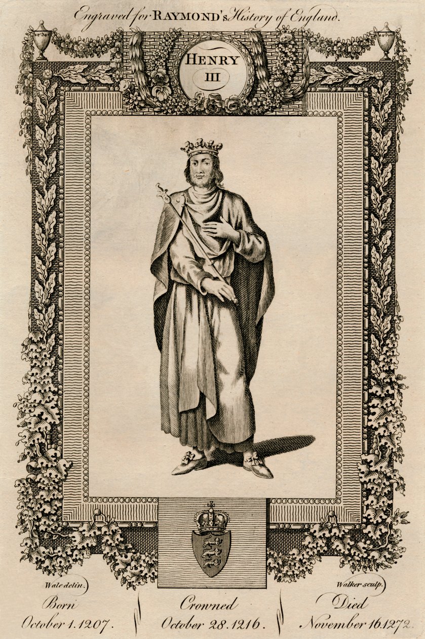Jindřich III., 1207-1272, c1787. od Unbekannt