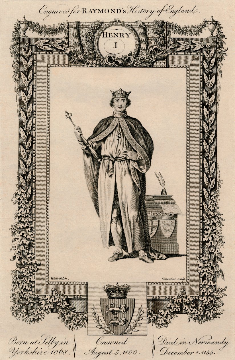 Jindřich I., 1068-1135, c1787 od Unbekannt
