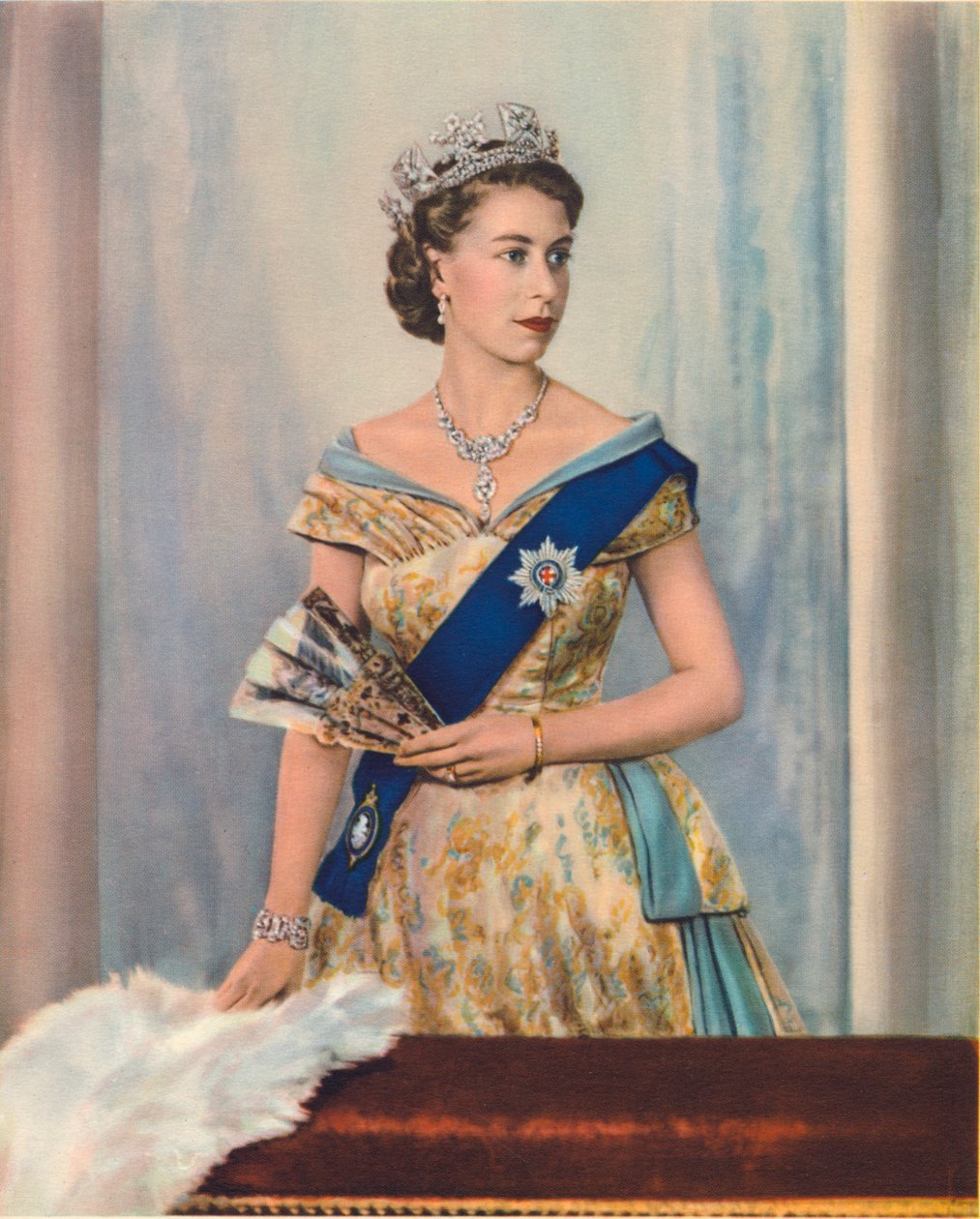 Její Veličenstvo královna Alžběta II, c1953 od Unbekannt