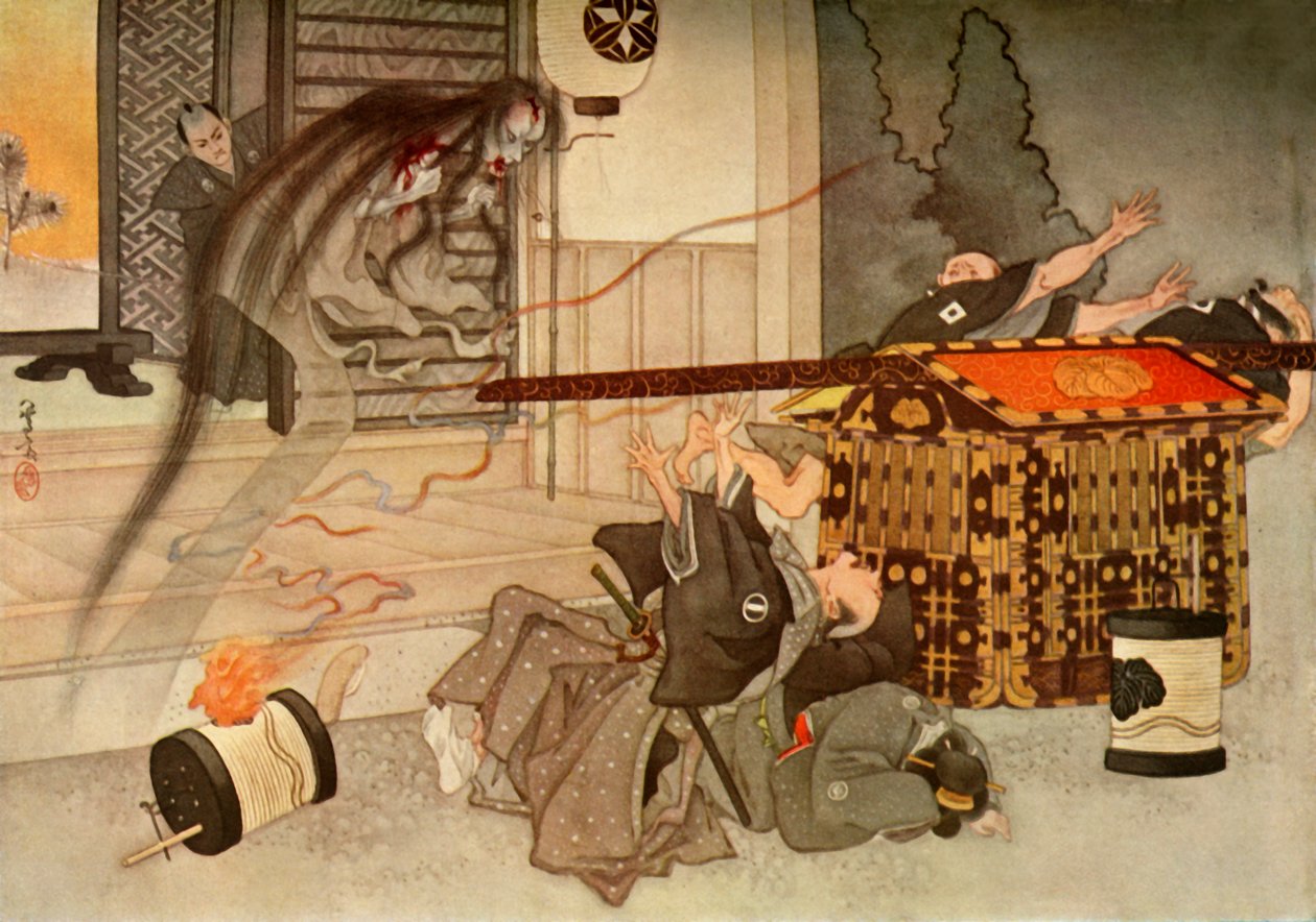 Její příšerná tvář a krví potřísněné šaty..., 1919. od Unbekannt