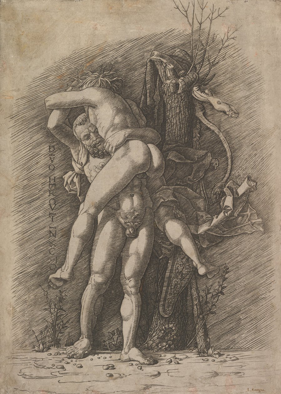 Herkules a Antaeus, ca. 1497. od Unbekannt