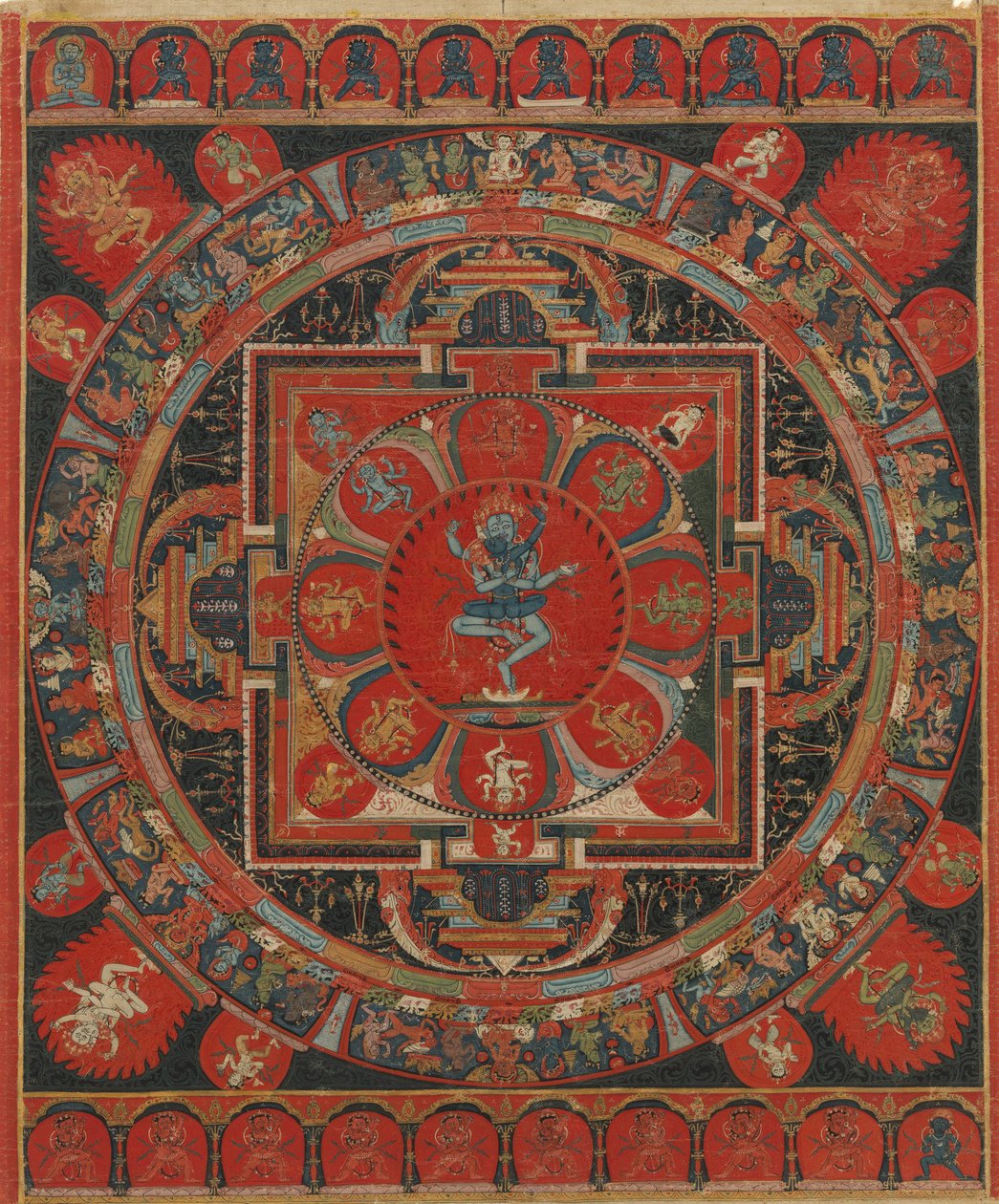 Hevajra Mandala, 15. století. od Unbekannt