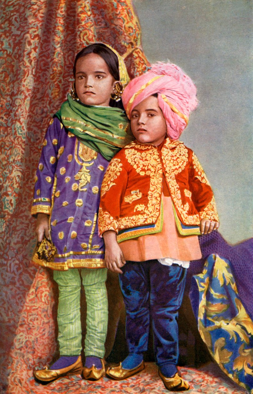 Hinduistické děti ze Severního Kašmíru, Indie, 1922 od Unbekannt