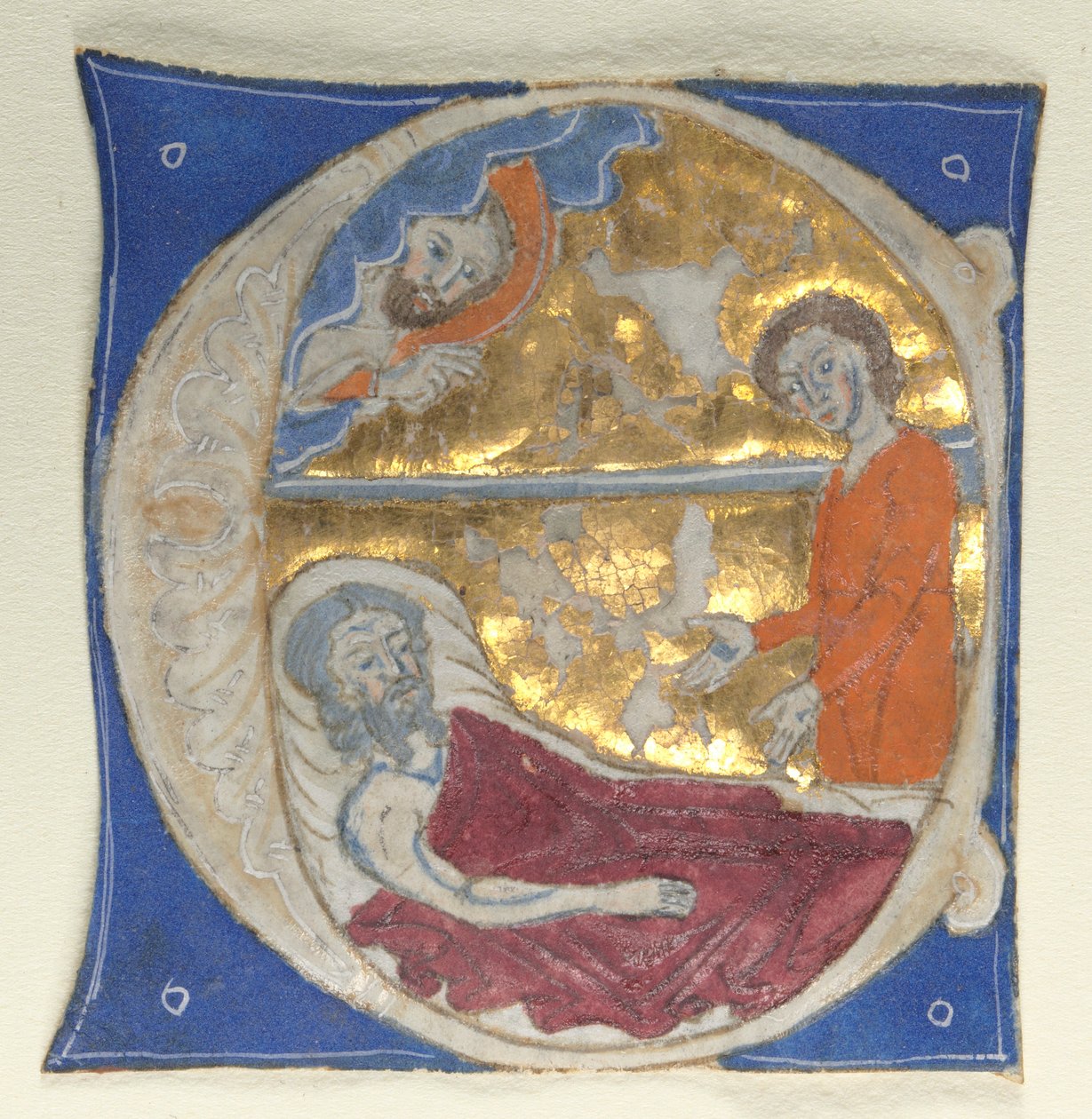 Historiated Initial Excised from a Bible, 1200s. od Unbekannt